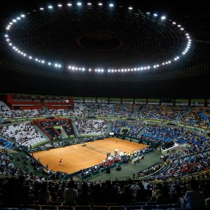 Visão superior do Ginásio do Ibirapuera | Crédito - Marcello Zambrana